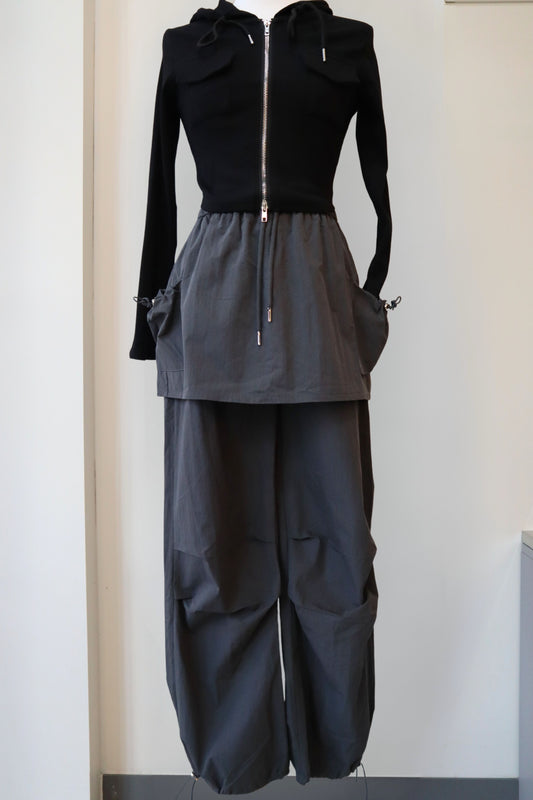 Rustle Skirt Jogger Track Pants