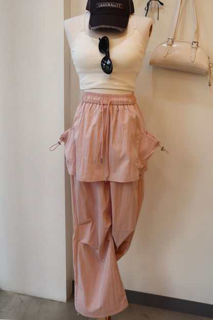 Rustle Skirt Jogger Track Pants