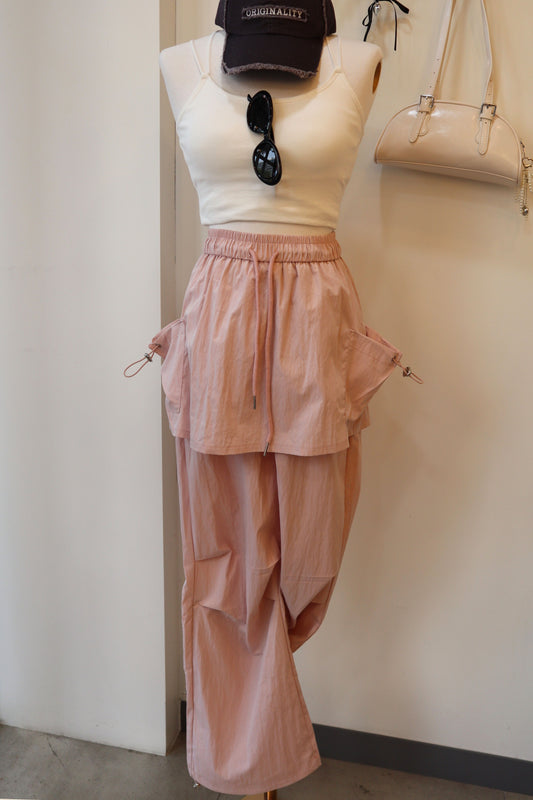 Rustle Skirt Jogger Track Pants