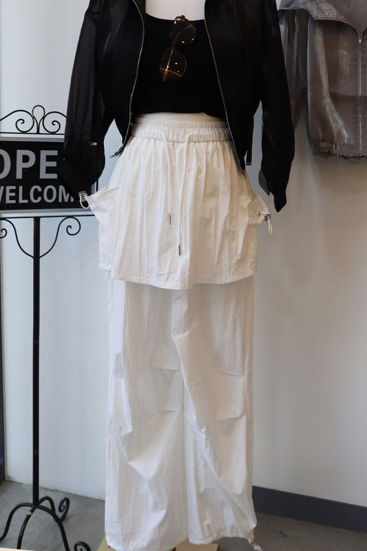 Rustle Skirt Jogger Track Pants