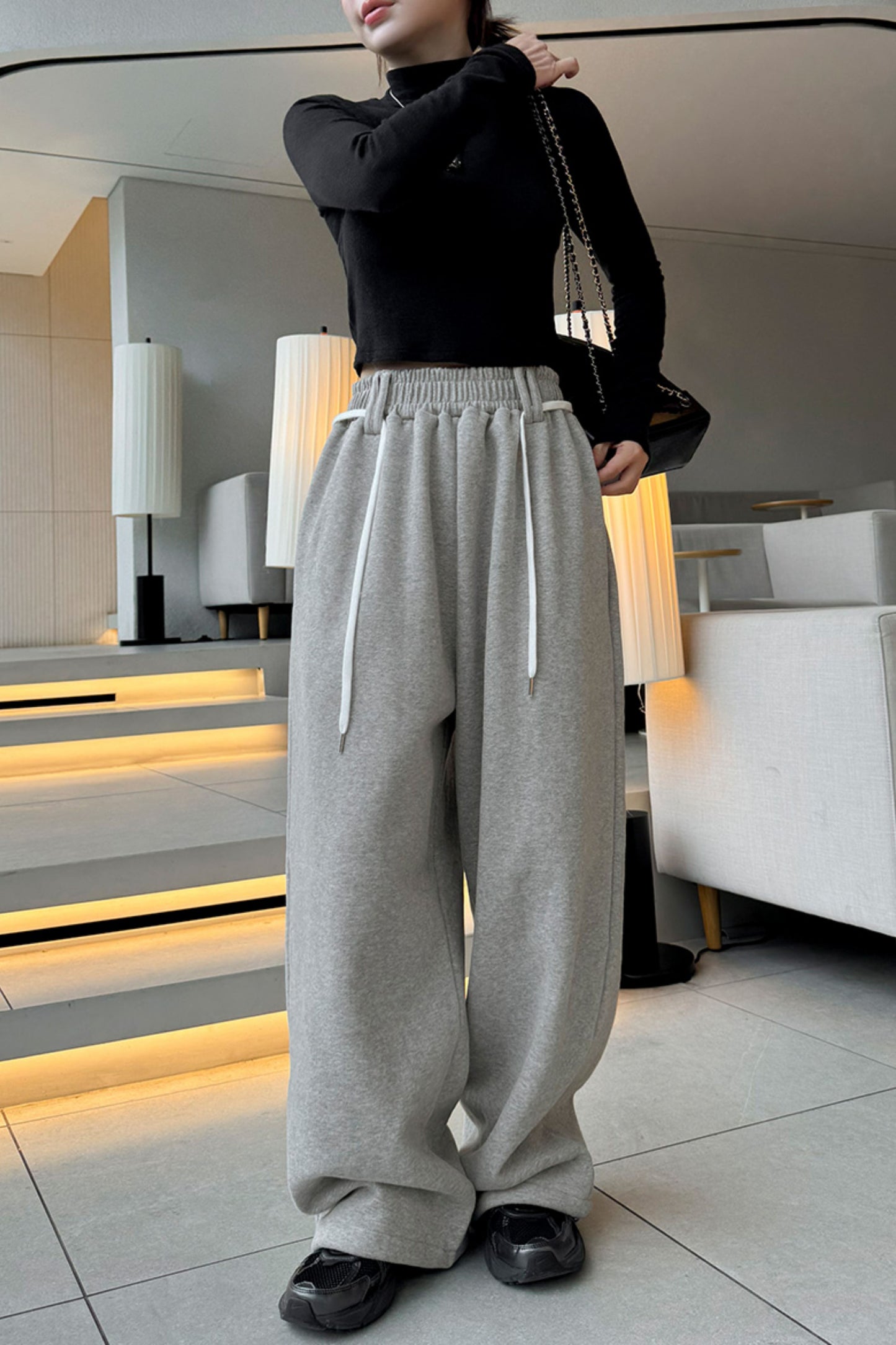 Double Fleece Patch Sweatpants
