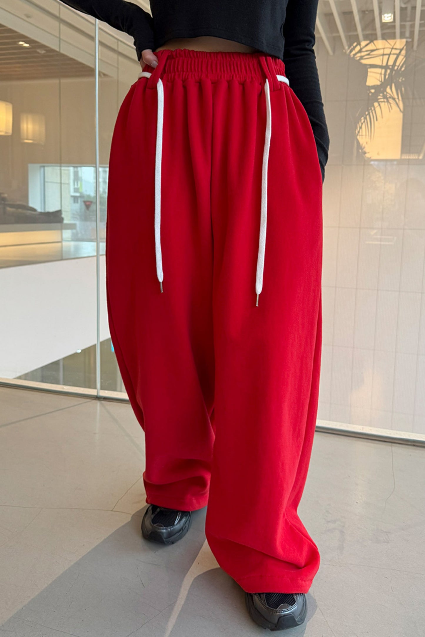 Double Fleece Patch Sweatpants