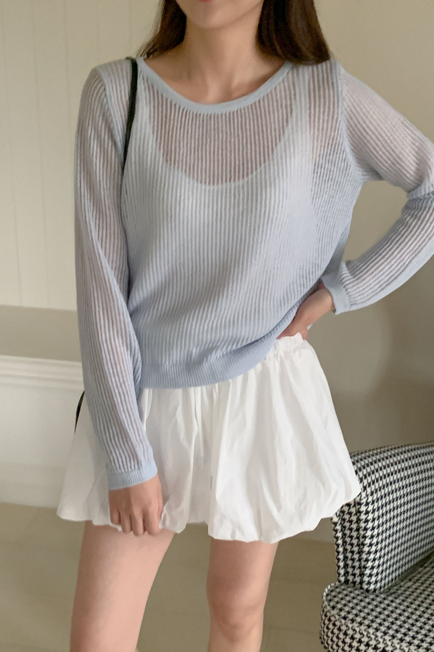 Double Waistband Bubble Skirt