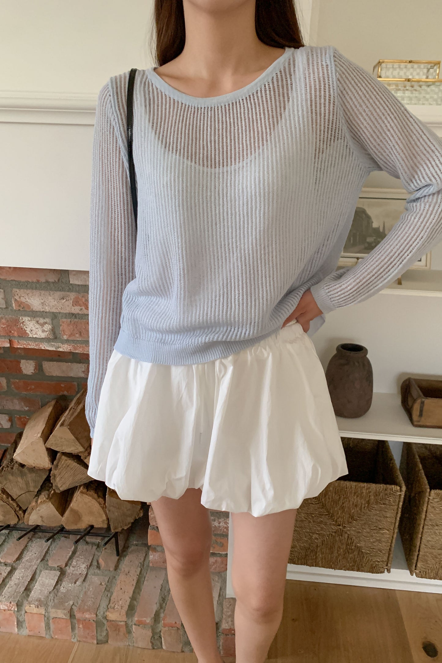 Double Waistband Bubble Skirt