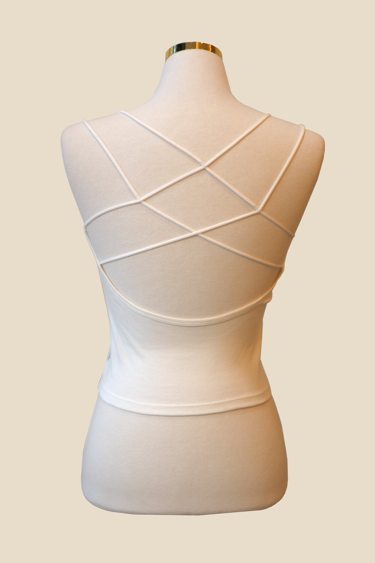 Webbed-Back Capped Tank Top