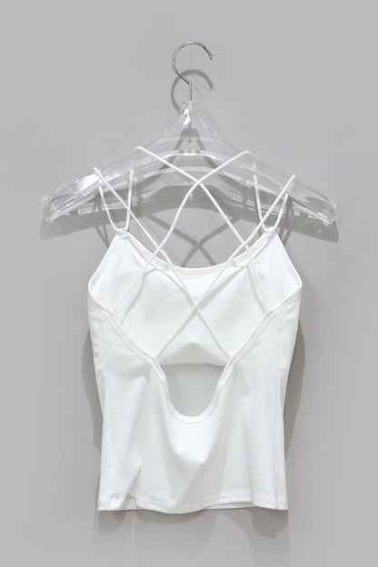Webbed-Back Capped Tank Top