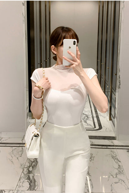 Debussy See-Through Short Sleeve