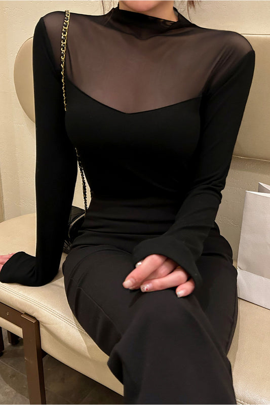 Debussy See-Through Long Sleeve
