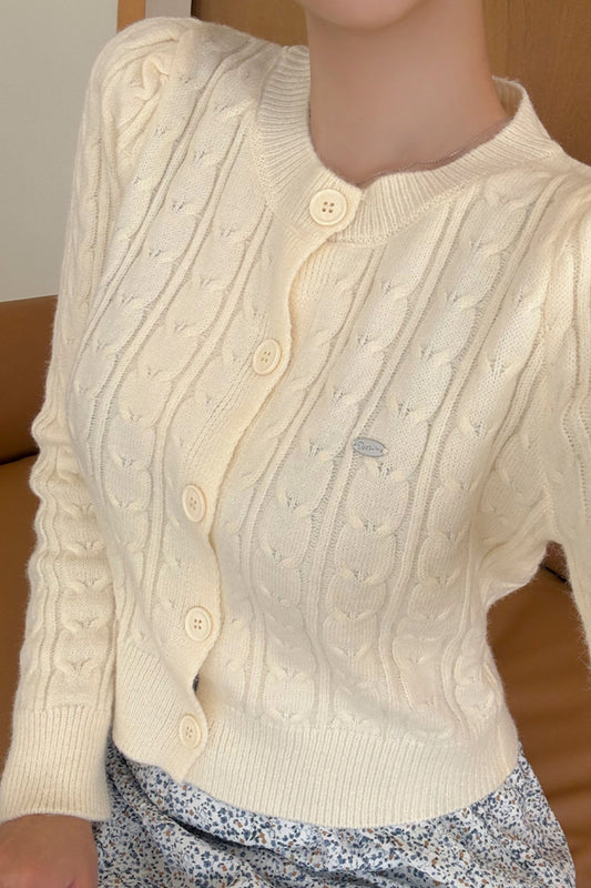 Sugar Knit Button-Up