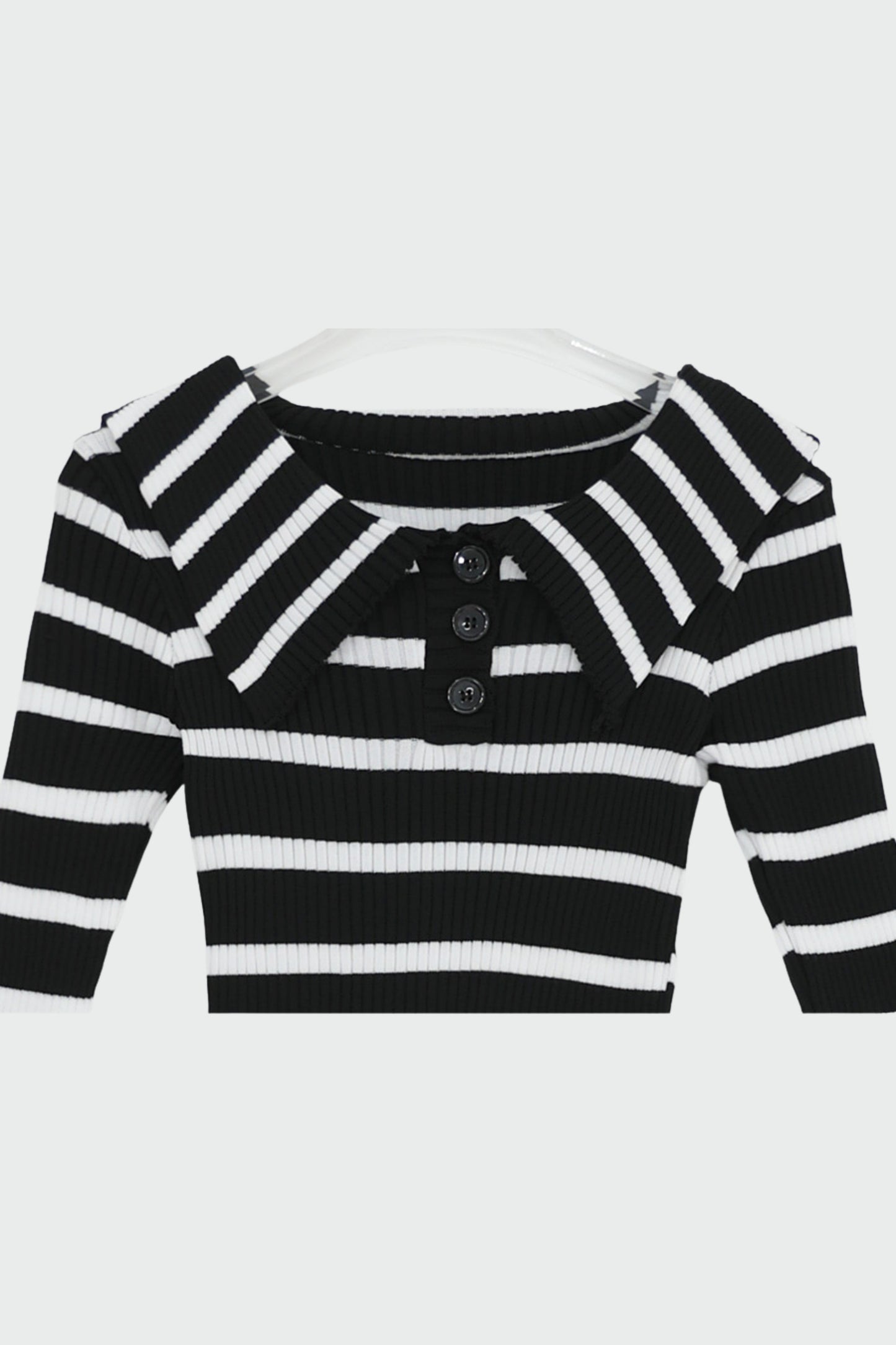 Monochrome Sailor Knit Top