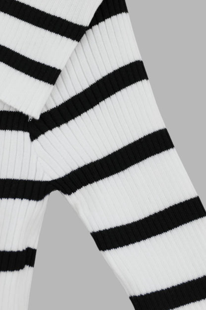 Monochrome Sailor Knit Top