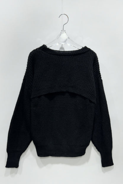 Double Bolero Vest Knit Set