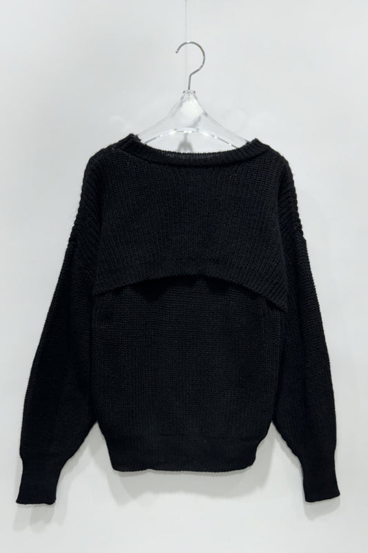 Double Bolero Vest Knit Set