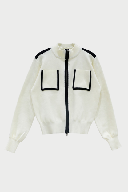 City Line Zip Knit