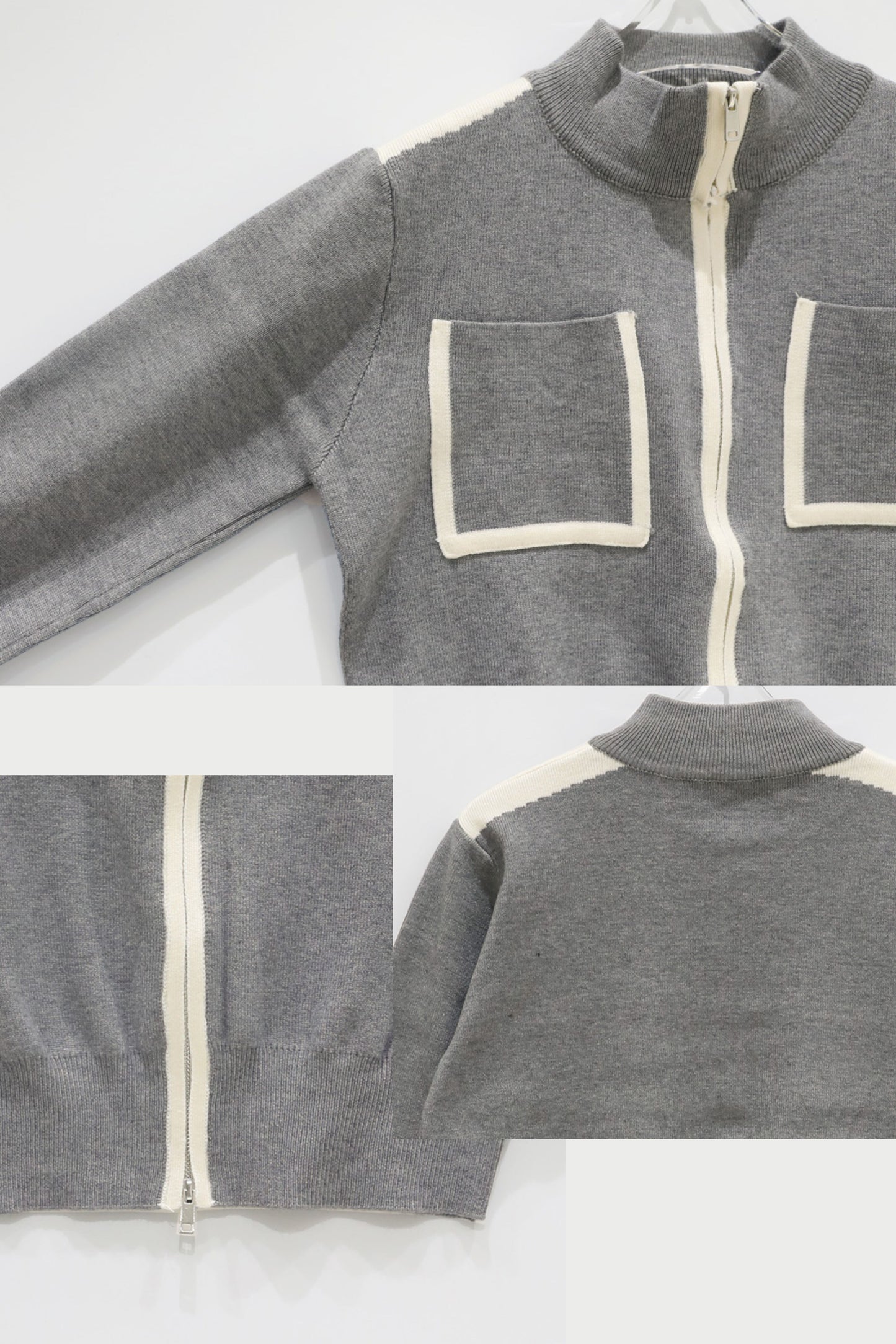 City Line Zip Knit