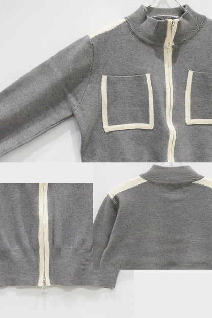 City Line Zip Knit