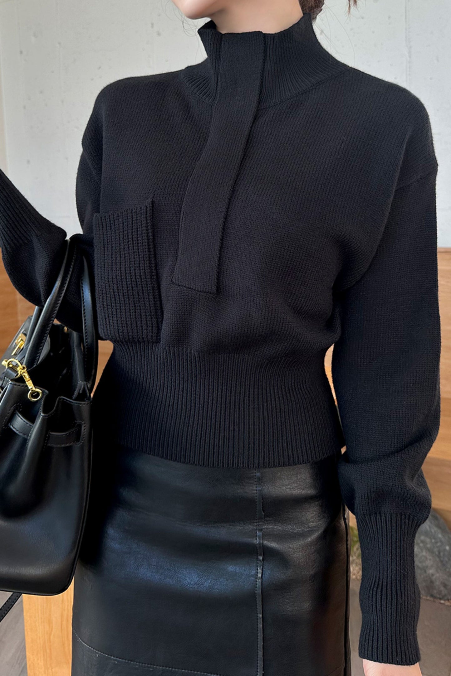 Foreand Half-Zip Knit
