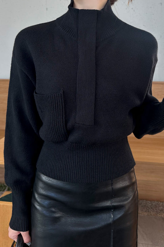 Foreand Half-Zip Knit
