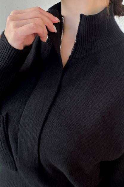 Foreand Half-Zip Knit