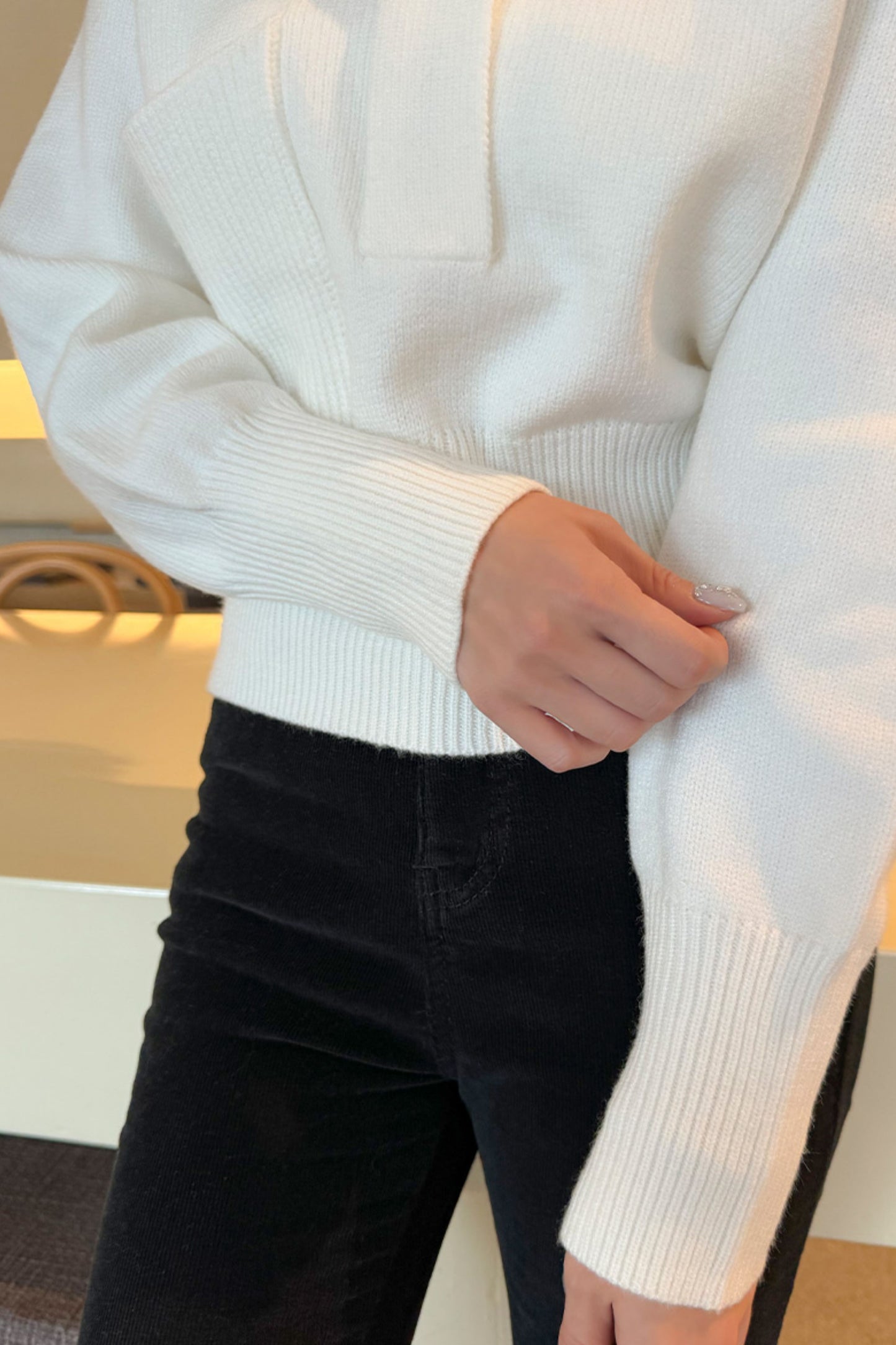 Foreand Half-Zip Knit