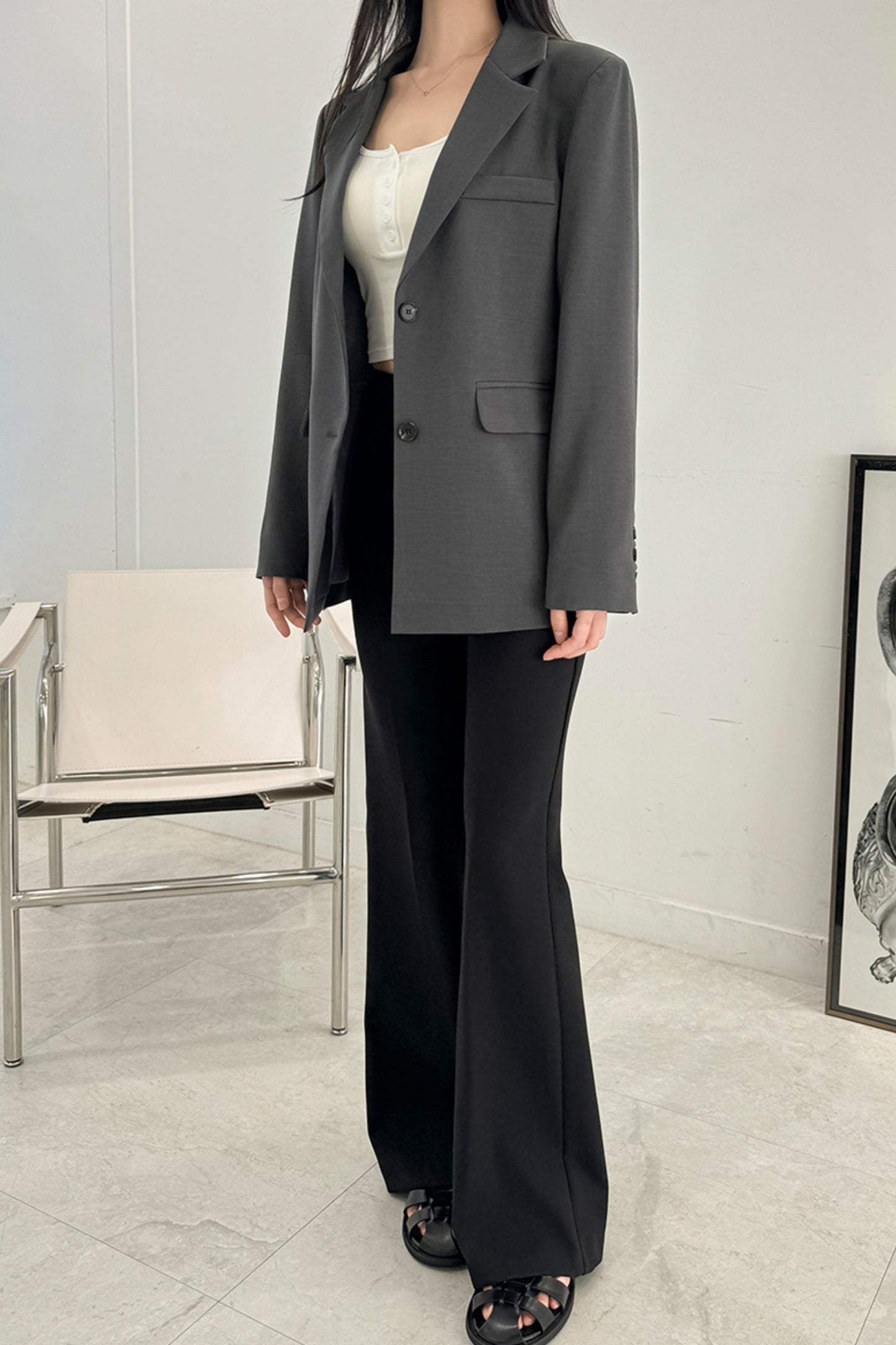 Cut-Back Blazer