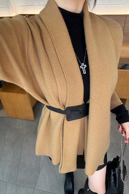 Chepeu Shawl Cardigan Belt Set