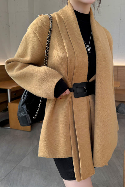 Chepeu Shawl Cardigan Belt Set