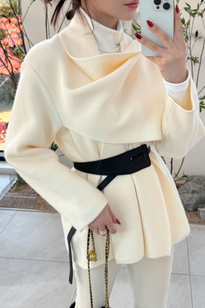 Chepeu Shawl Cardigan Belt Set