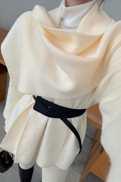 Chepeu Shawl Cardigan Belt Set