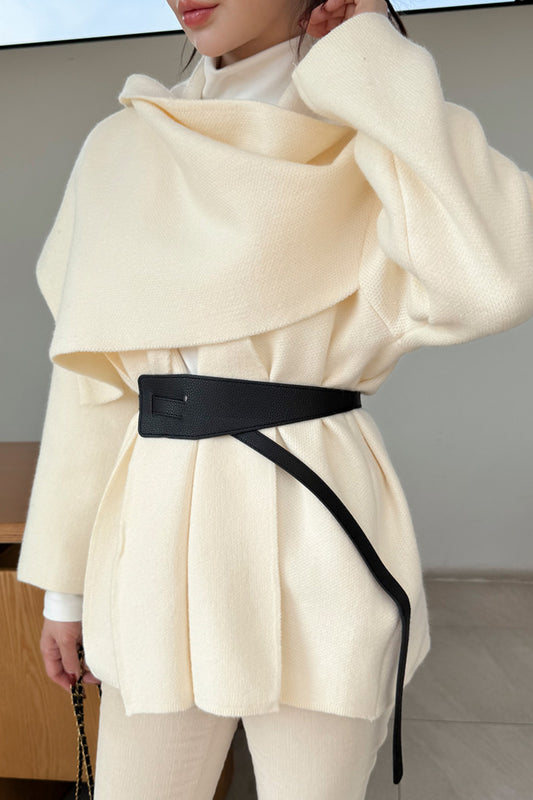 Chepeu Shawl Cardigan Belt Set