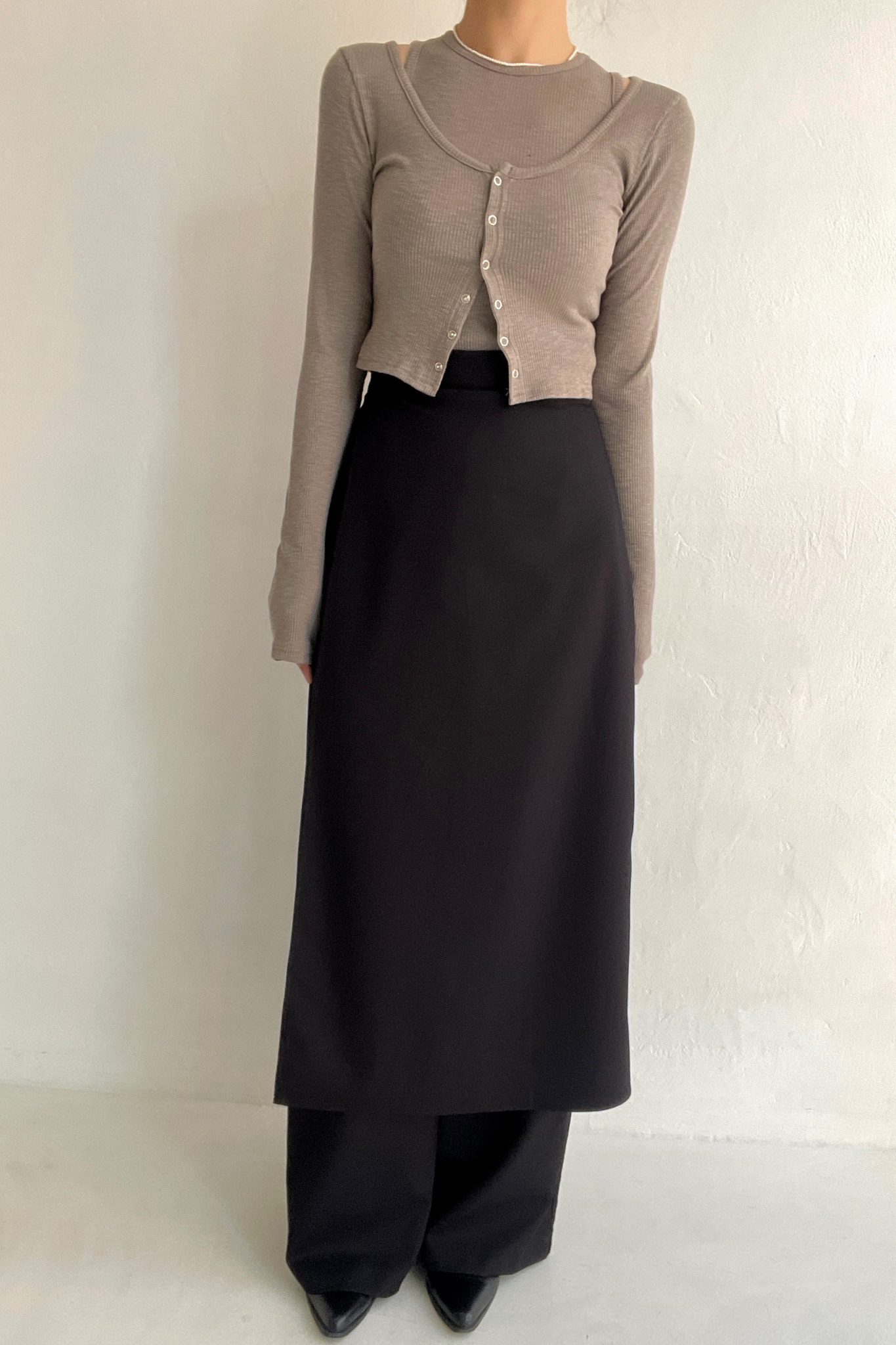 Long Skirt Wrap Pants