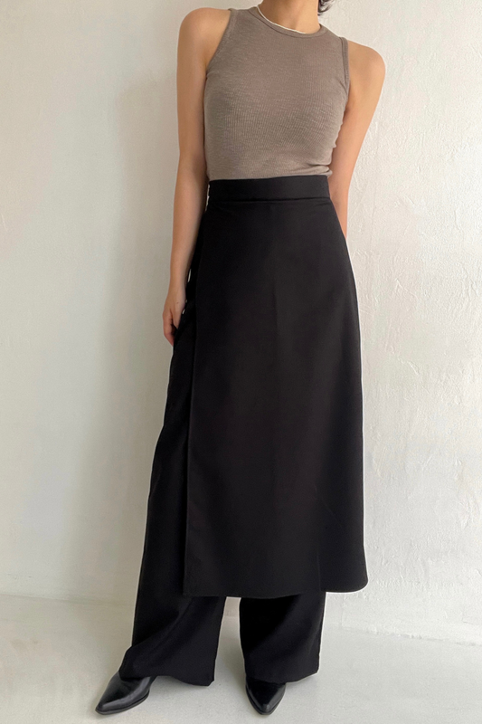 Long Skirt Wrap Pants