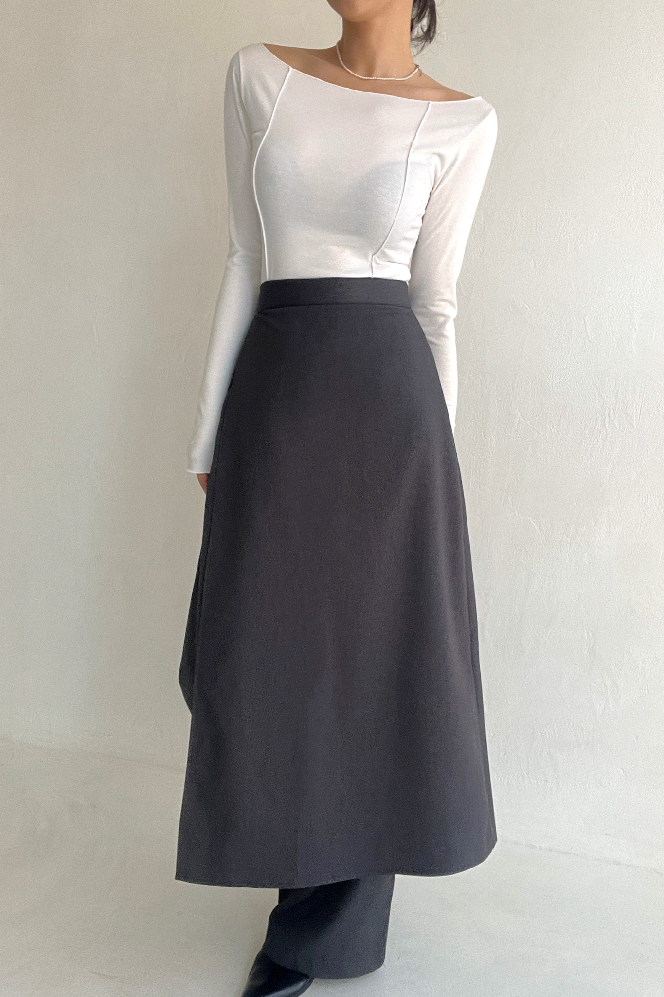 Long Skirt Wrap Pants
