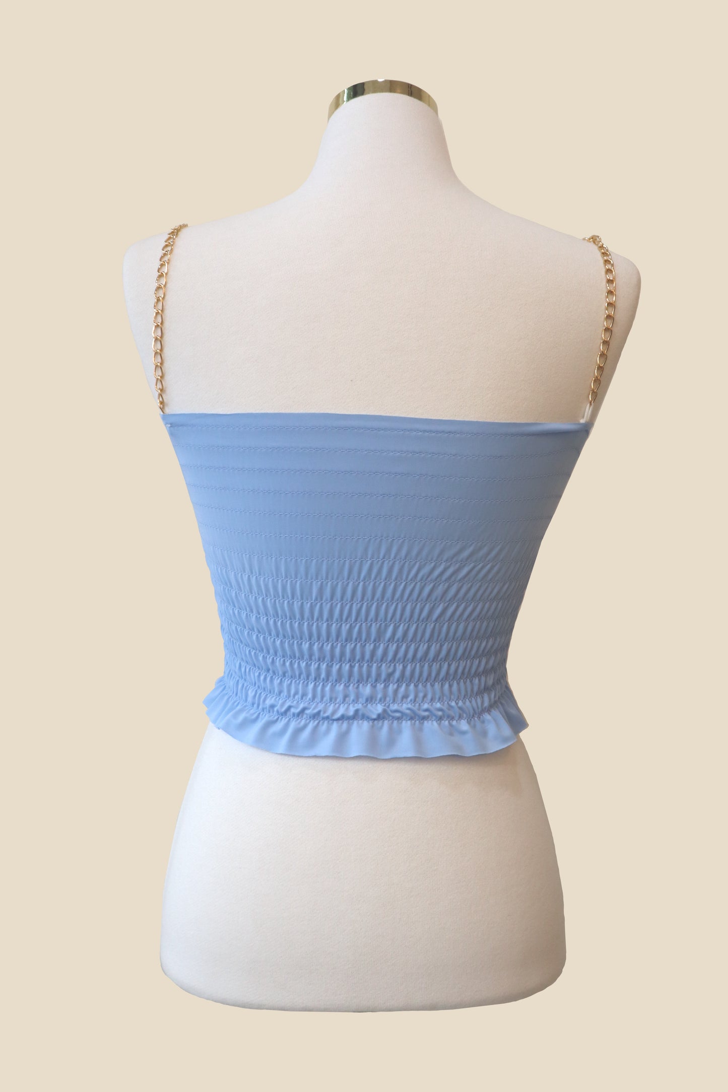 Tweed Sleeveless Button Top