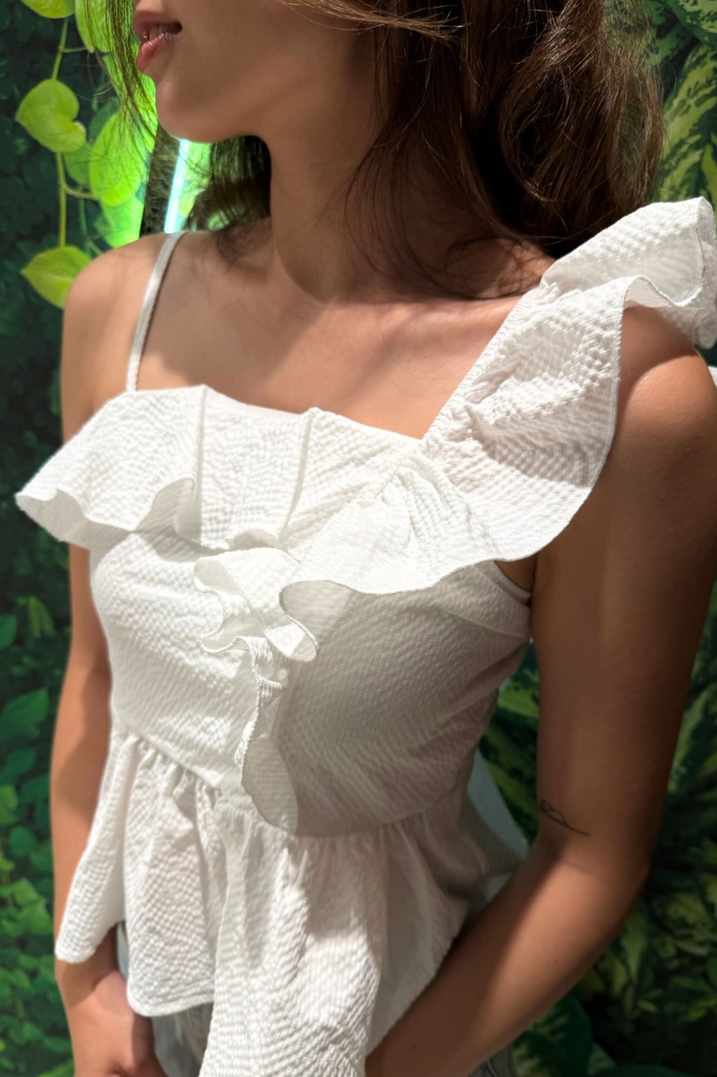 Unbalanced Sleeveless Top