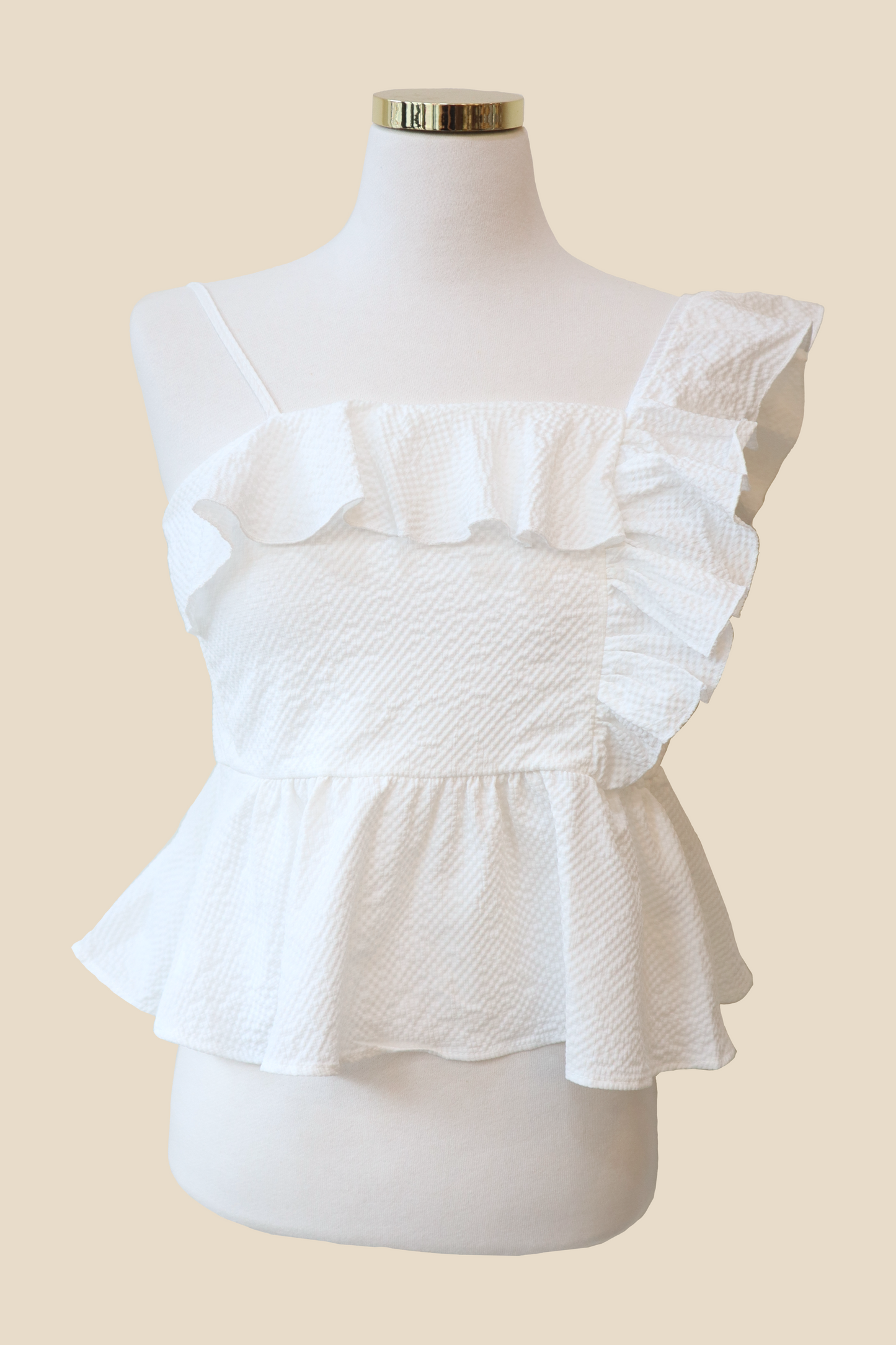 Unbalanced Sleeveless Top