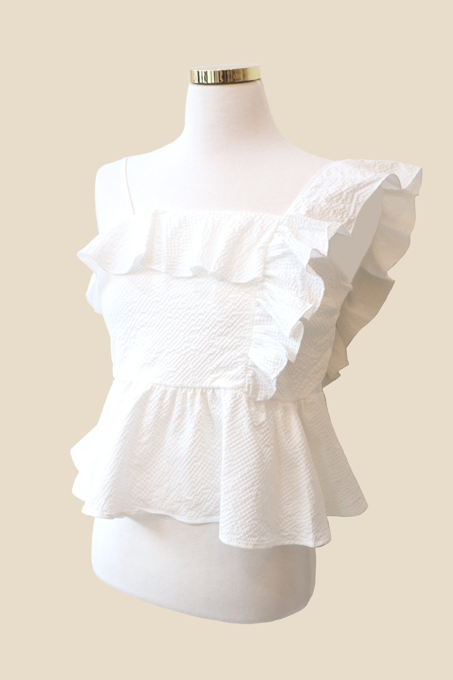 Unbalanced Sleeveless Top